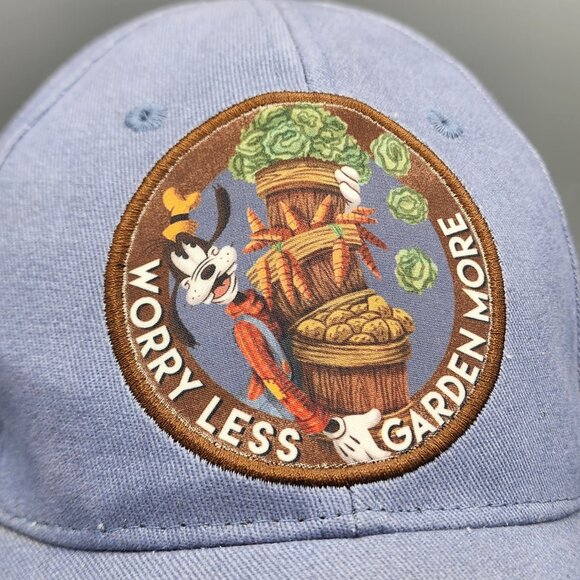 Disney Passholder Hat 2019 EPCOT Flower & Garden Festival Goofy Worry Less Garde - Picture 2 of 10